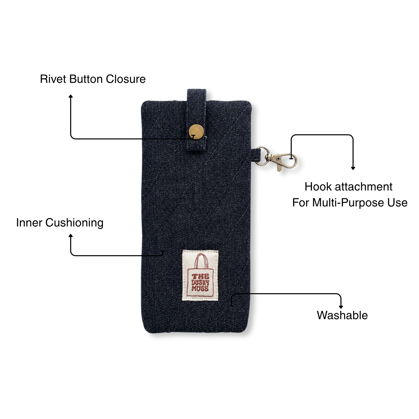 Denim Eyewear Sack