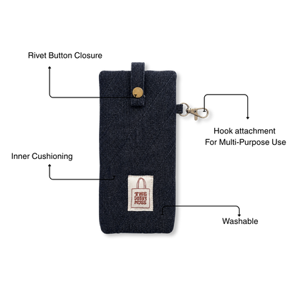 Denim Eyewear Sack