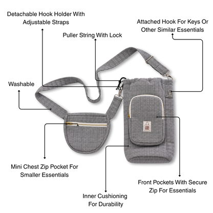 The Classic Gridline Bottle Sling
