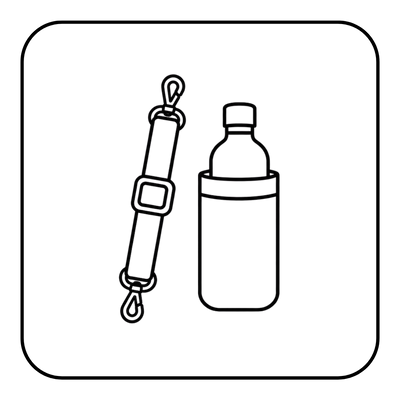 Adjustable Strap & Bottle Holder