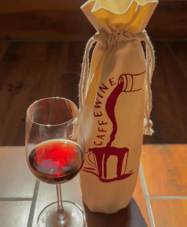 Zero Waste Wine Bottle Bag – 100% Eco-Friendly Cotton & Bamboo Reusable Gift Bag