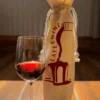 Zero Waste Wine Bottle Bag – 100% Eco-Friendly Cotton & Bamboo Reusable Gift Bag