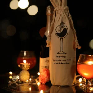 Sustainable Cotton Bamboo Bottle Carrier Bag